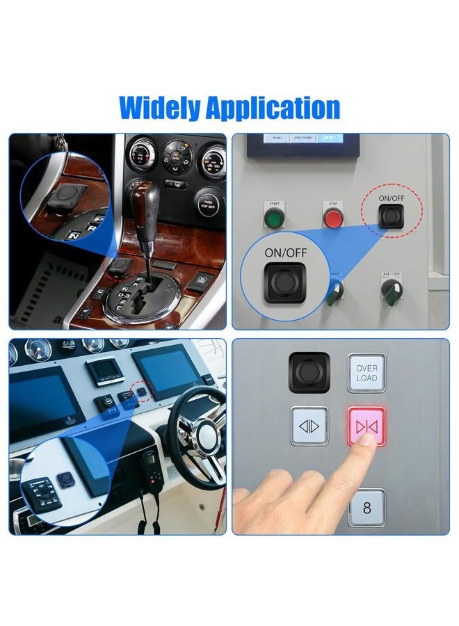 Gebildet 4pcs Momentary Push Button Switch, ON/OFF Horn Buttons, 0.5A Surface Mount Mini Switches for 12V-24V Car Horn, Industrial Control, Electronic Experiments - Image 5