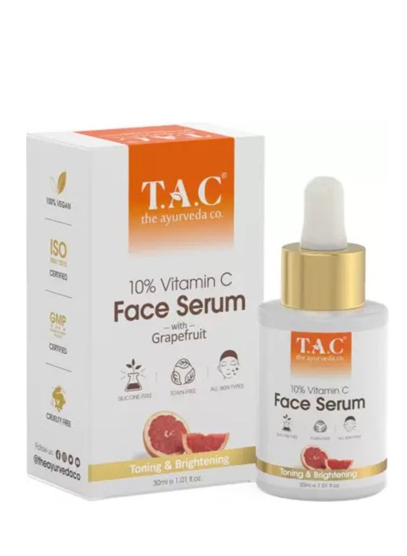 TAC سيروم فيتامين C للوجه بنسبة 10% لبشرة متألقة - Image 1