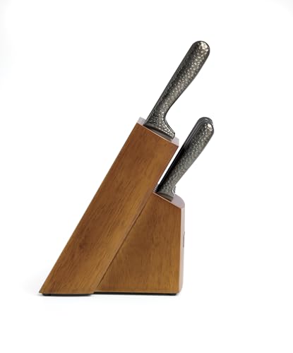 Cambridge Silversmiths Nero Cutlery Set with Block, Stainless Steel,12-Piece - Image 3