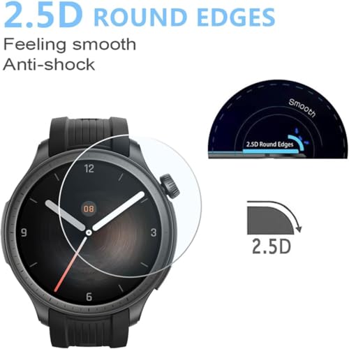 VERTUS® Premium Tempered Glass Screen Protector for Amazfit Balance 46mm [3-PACK] - Image 4