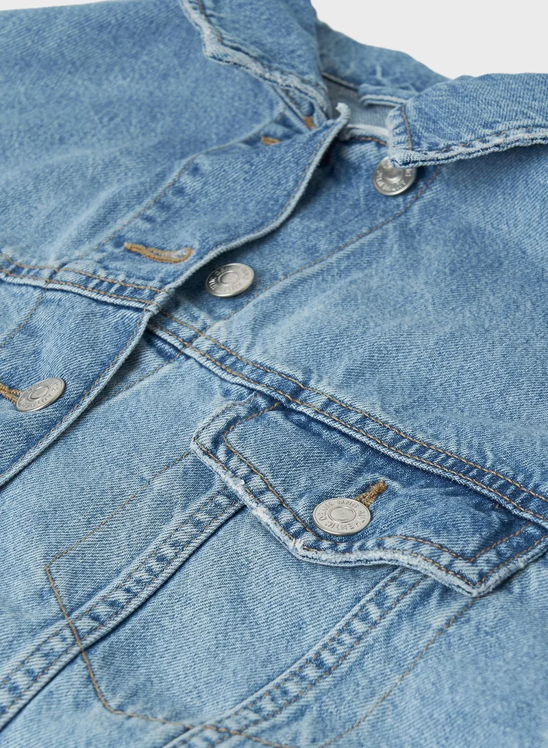 MANGO Kids Oversized Denim Jacket
