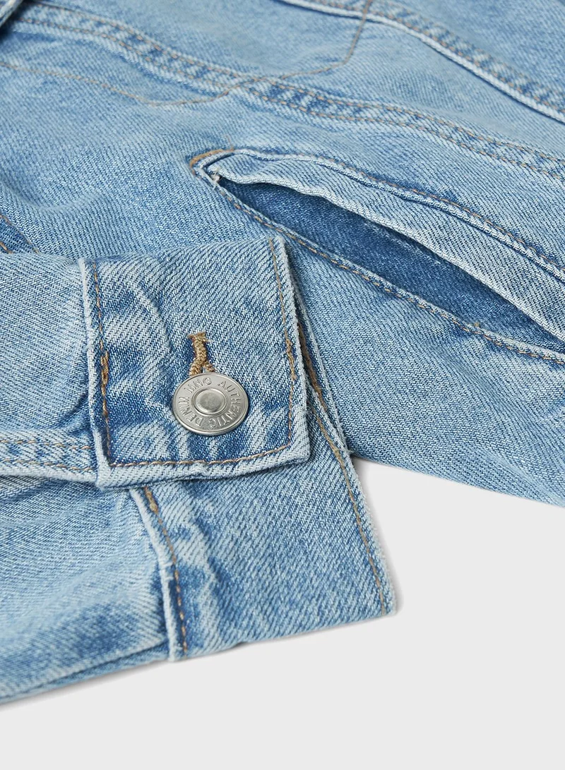 MANGO Kids Oversized Denim Jacket