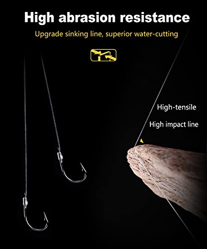 Dyxssm Small Fishing Hooks with Line, Tiny Fishing Hook on Nylon Line (Pack of 20) (6#) - Image 3