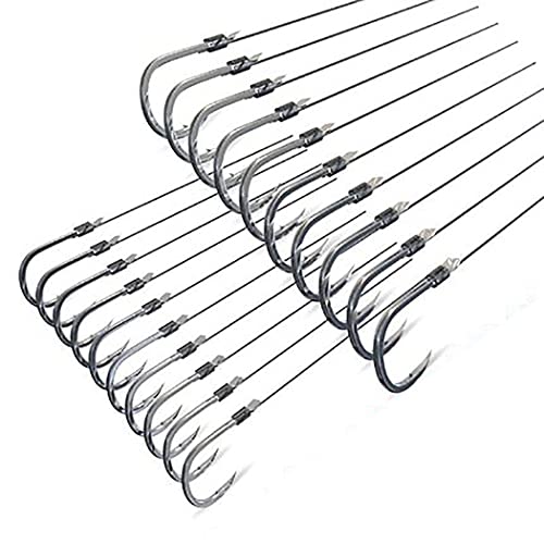 Dyxssm Small Fishing Hooks with Line, Tiny Fishing Hook on Nylon Line (Pack of 20) (6#) - Image 1