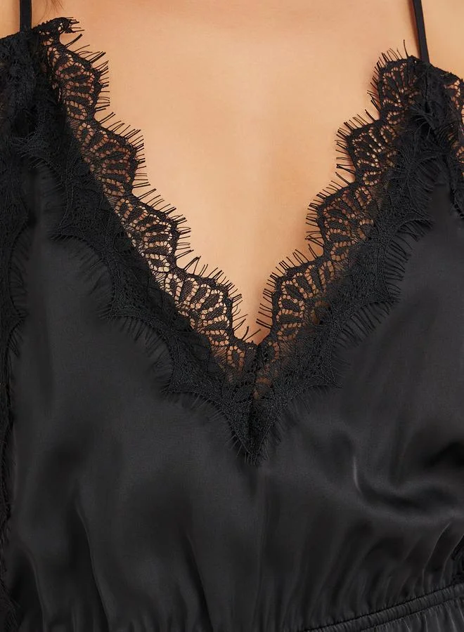 Styli Eyelash Lace Edge Teddy