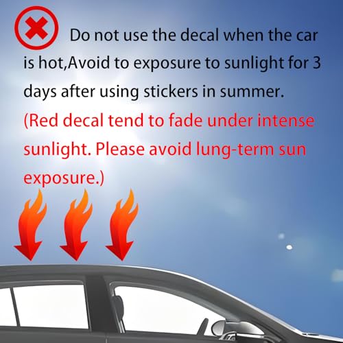 Leasinder Car Hood Stripe Sticker Universal Auto Racing Stripes Body Side Decal Vinyl Stripe Sticker Accessories Modified Decoration for Car Vehicles Red 63 11 - Image 5