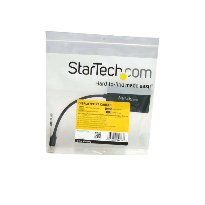 StarTech.com Travel A/V adapter - 3-in-1 Mini DisplayPort to DisplayPort DVI or HDMI converter (MDP2DPDVHD) - Image 2