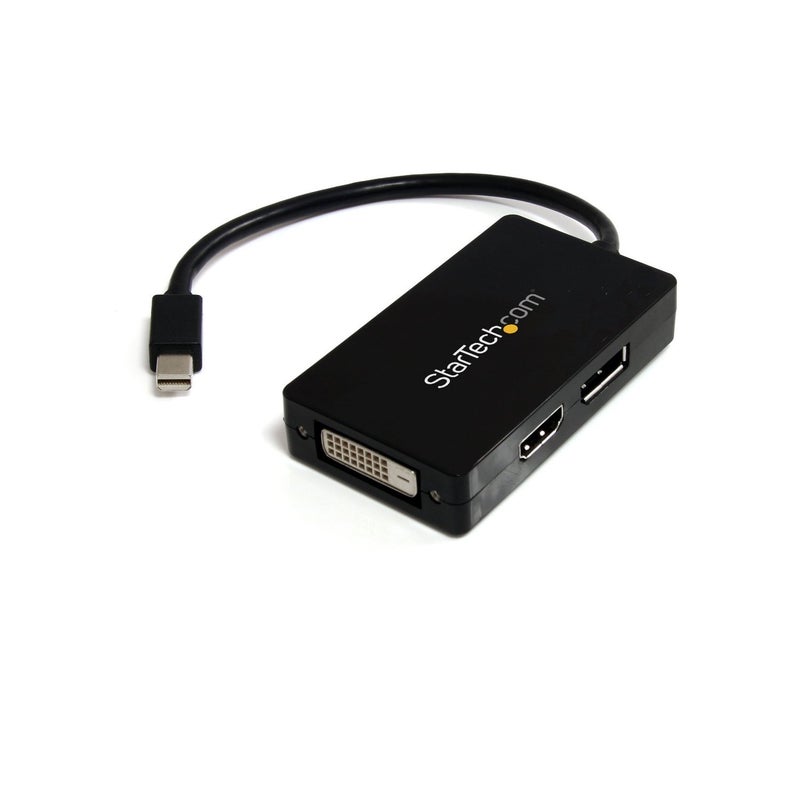 StarTech.com Travel A/V adapter - 3-in-1 Mini DisplayPort to DisplayPort DVI or HDMI converter (MDP2DPDVHD) - Image 1