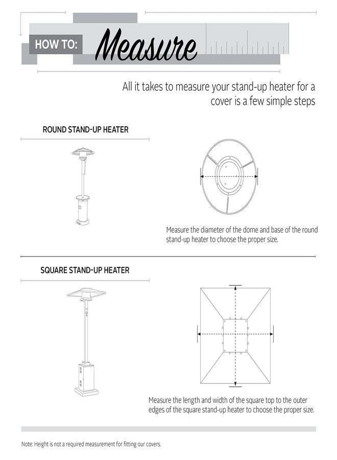 كلاسيك أكسيسوريز غطاء مدفأة فناء قائم مربع الشكل مقاس 34 بوصة مقاوم للماء من كلاسيك أكسيسوريز فيراندا، غطاء مدفأة خارجي - Image 4