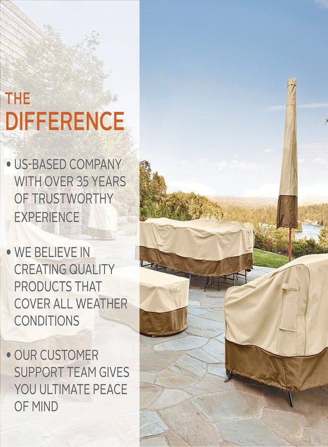 كلاسيك أكسيسوريز غطاء مدفأة فناء قائم مربع الشكل مقاس 34 بوصة مقاوم للماء من كلاسيك أكسيسوريز فيراندا، غطاء مدفأة خارجي - Image 2