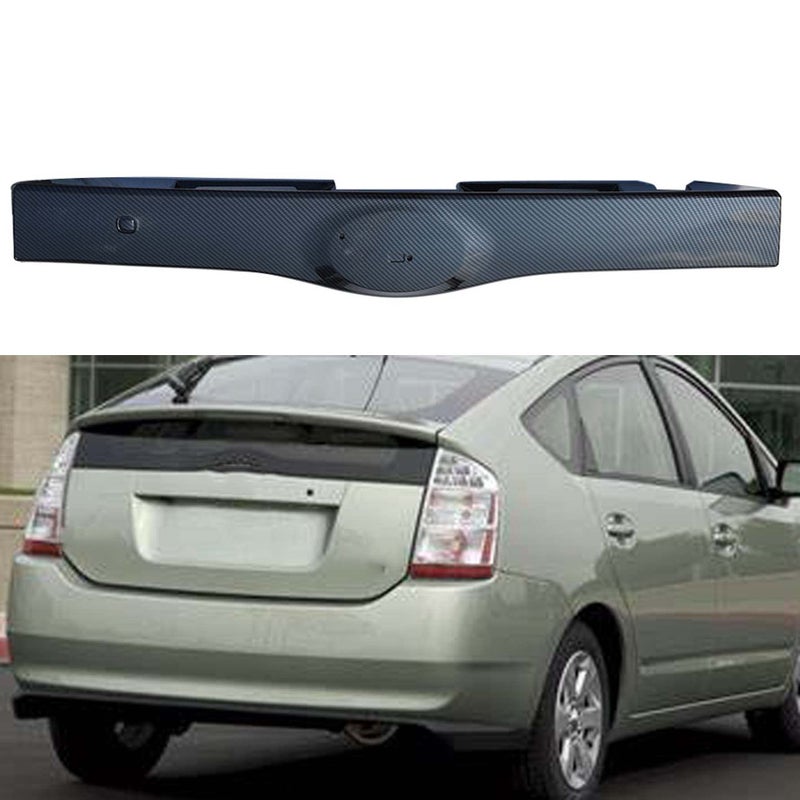 munirater Carbon Fiber Black Rear Tailgate Liftgate Garnish Handle Trim Replacement for Prius 20042009 Replacement for 7680147060C0 7680147040C0 - Image 2