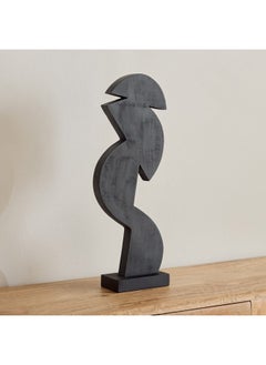 Home Box Rayon Wooden Abstract Table Accent with Base 15.5 x 7.5 x 47.5 cm  - Image 1