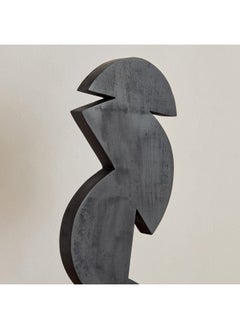 Home Box Rayon Wooden Abstract Table Accent with Base 15.5 x 7.5 x 47.5 cm  - Image 3