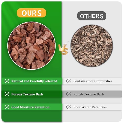 Legigo 2 Quarts Organic Orchid Potting Bark- All Natural Orchid Bark Potting Mix Pine Bark Wood Chips for Houseplant Mulch, Orchid Plants Root Development, Mulch for Potted Plants - Image 3