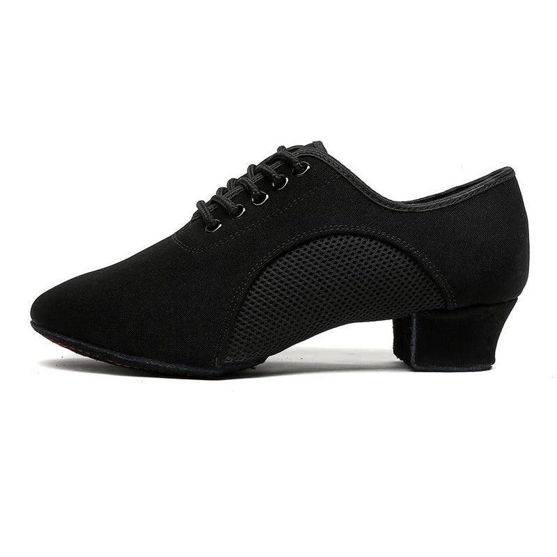 MSMAX Ballroom Dance Shoes Women Black Character Shoes Latin Dancing Heels Jazz Rhythm Irish Dance Shoes 3CM Heel 7 M US Women - Image 3