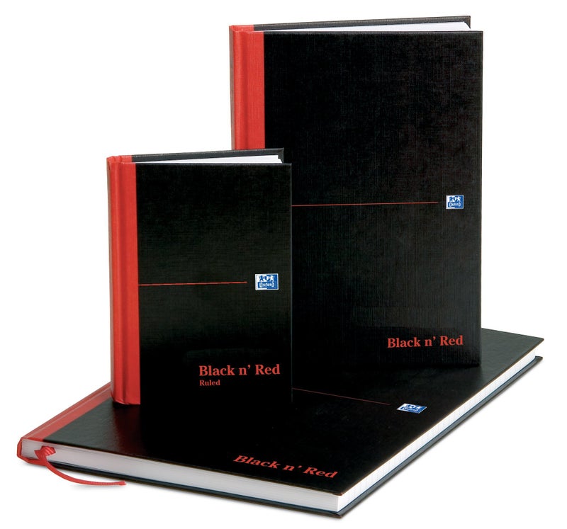 Black n' Red Oxford Black n' Red, A4 Notebook Hardcover, Casebound, Lined, 192 Page, 1 Notebook - Image 5