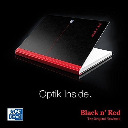 Black n' Red Oxford Black n' Red, A4 Notebook Hardcover, Casebound, Lined, 192 Page, 1 Notebook - Image 4