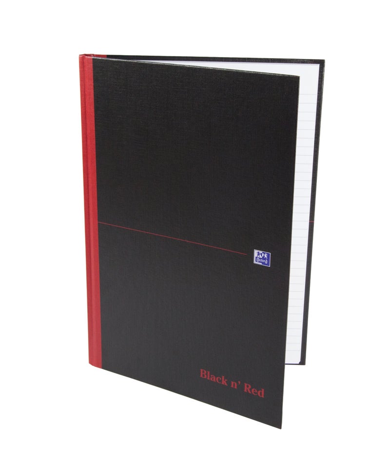 Black n' Red Oxford Black n' Red, A4 Notebook Hardcover, Casebound, Lined, 192 Page, 1 Notebook - Image 3