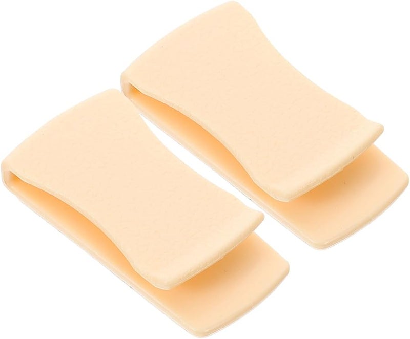 Beige Multifunctional Card Holder Hooks Car Organizer Clips Easy Installation Durable Vehicle Storage - Image 1