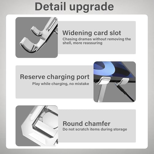 SOOPII 360°Rotating Metal Portable & Foldable Cell Phone Stand Anti Slip for Office & Kitchen, Adjustable Tablet Stand for All Mobile Phones (DM-35) - Image 4