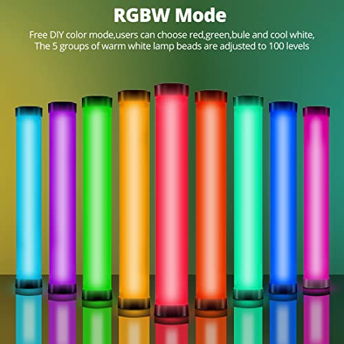 AMBITFUL A2 Full-Color RGB Tube Light, CRI 95 TLCI 97 Accurate Color,2500k-8500K Adjustable,RGB CCT HSI Mode, 29 Fx Light Effect,APP Control Support, Brightness Adjustable, Magnet Design (A2-K2 Kit) - Image 2