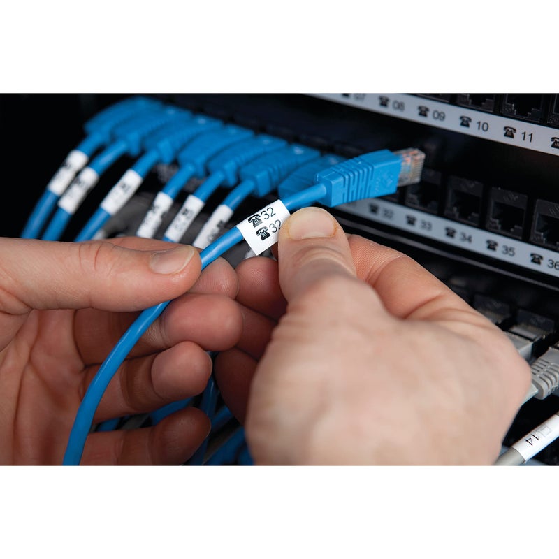 DYMO Rhino Industrial Flexible Nylon Labels 12 mm x 3.5 m Black Print on Yellow Self-Adhesive for Rhino & LabelManager Label Makers - Image 3