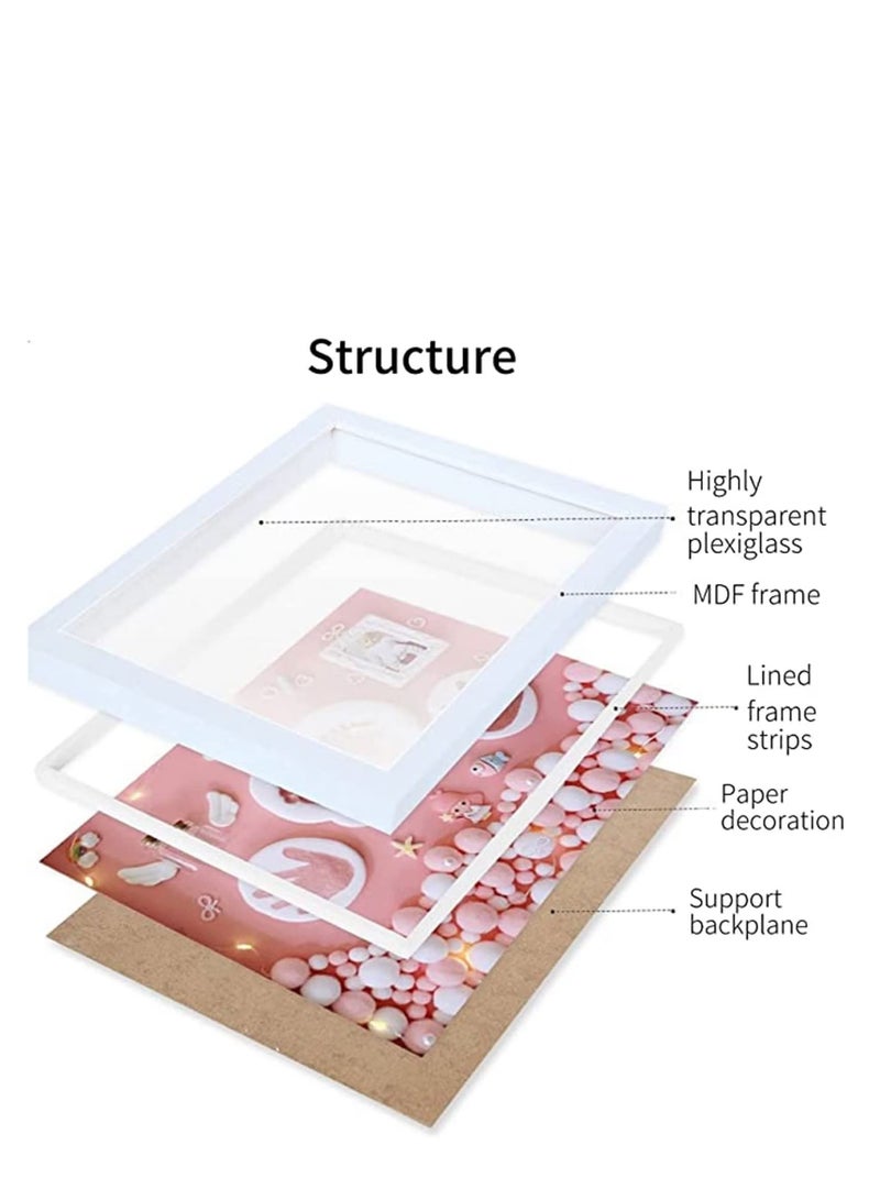 Captaintech Newborn Handprint Footprint Ornament Keepsake Maker Kit, Newborn Nursery Memory Art Kit, Newborn Gifts,Precious Moment for Newborn, Boy and Girl - Image 3
