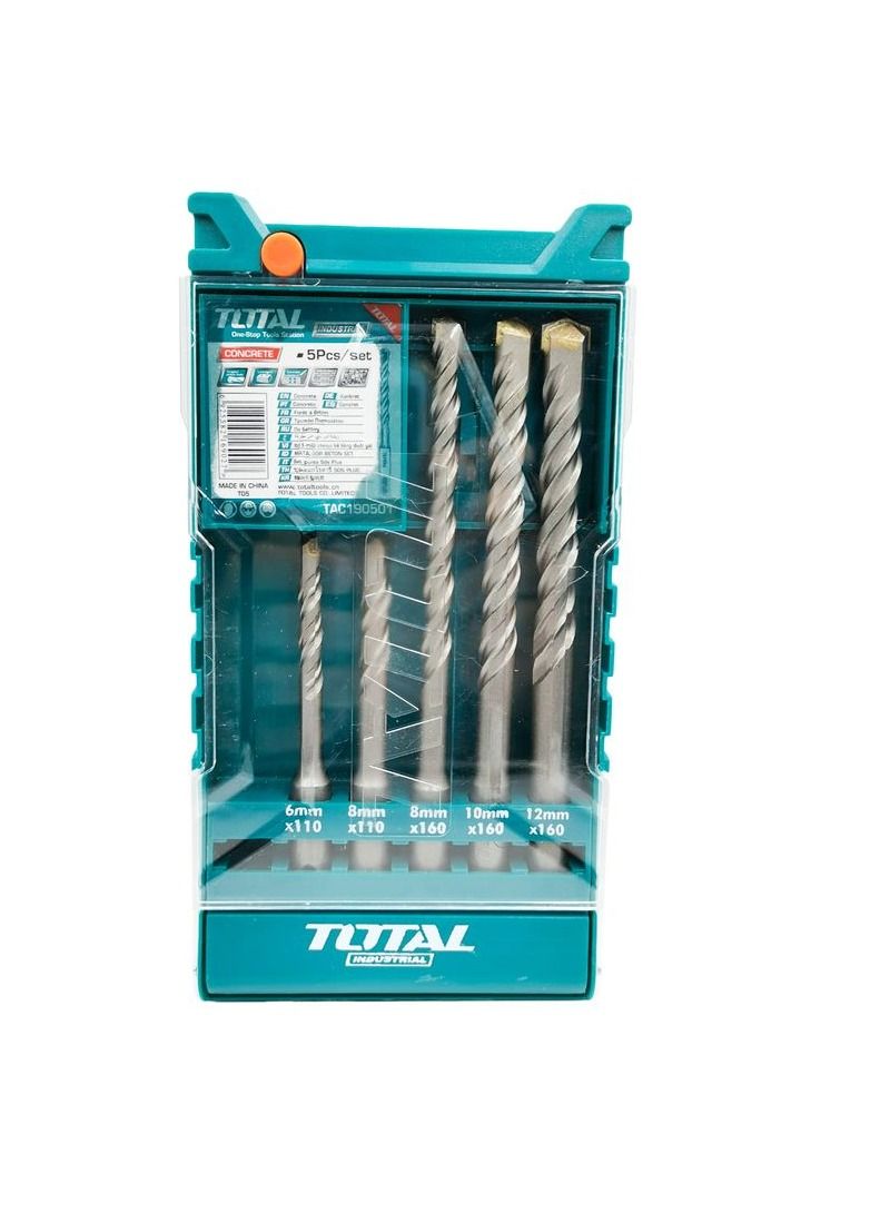 توتال T0TAL TAC190501 مجموعة مثقاب الخرسانة متعددة الوظائف مجموعة مثقاب الخرسانة 5 قطع  - Image 3