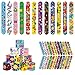 DimiGlobal 48 Pcs Happy Birthday Slap Bracelets for Kids Birthday Party Slap Bracelets Bulk Snap Bracelet Party Favors Supplies for kidsteens Gifts Teacher Classroom School Favors Prizes Exchanging Gifts - Image 2
