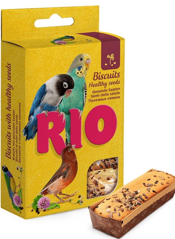 RIO - Biscuits for all birds with healthy seeds 5x7g - Image 1