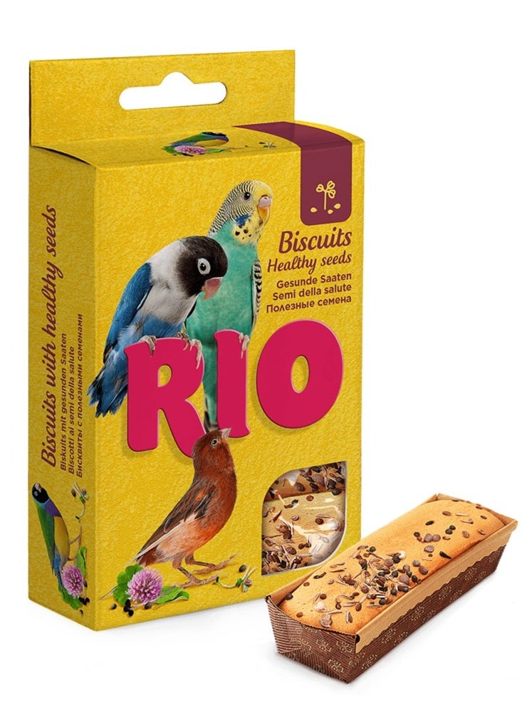 RIO - Biscuits for all birds with healthy seeds 5x7g - Image 1