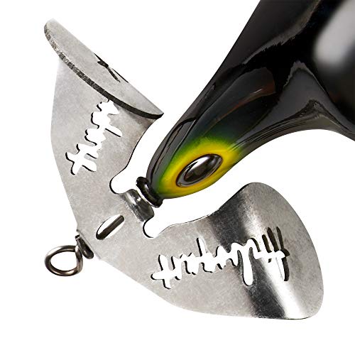 Arbogast Buzz Plug, Floating Buzzbait Fishing Lure, Freshwater Fishing Lures for Bass Catching, Black, Standard, 2 7/8 in, 1 oz - Image 2