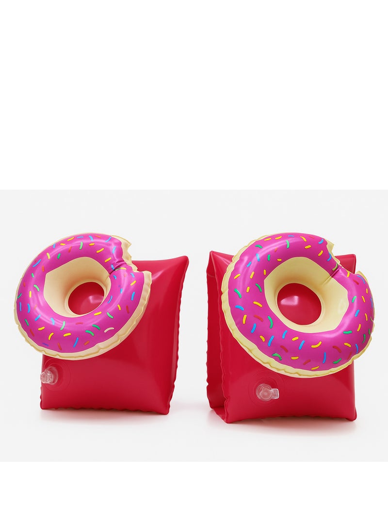 FLOBO Kids Inflatable Arm Bands Donuts Style Floaties for Swimming Lightweight Leak Proof Safety Float Armband for Toddlers and Children Age 3 to 6 Years  - Image 2