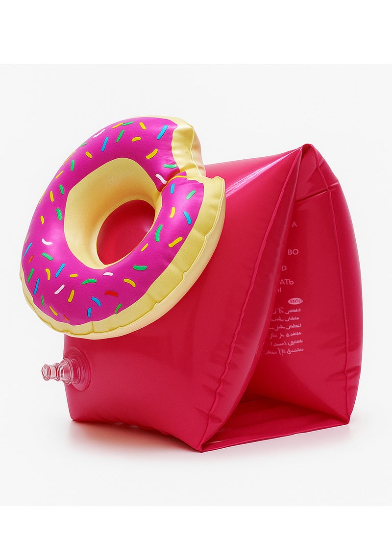 FLOBO Kids Inflatable Arm Bands Donuts Style Floaties for Swimming Lightweight Leak Proof Safety Float Armband for Toddlers and Children Age 3 to 6 Years  - Image 4