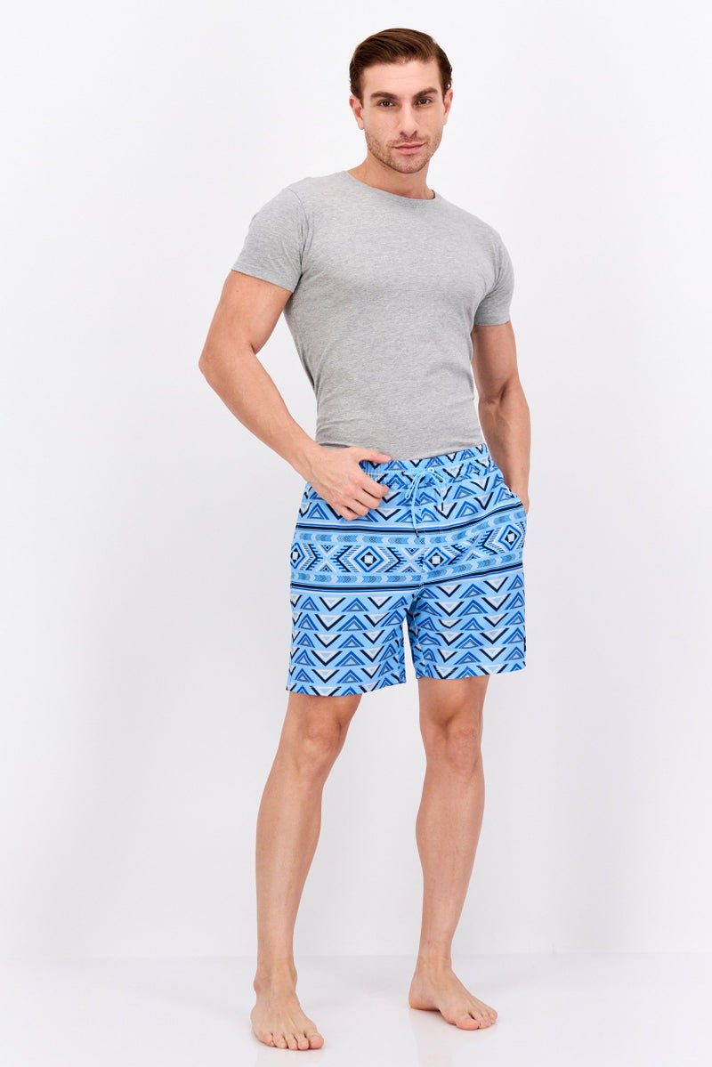 Hurley Men All Over Printed Board Shorts, Blue - Image 4