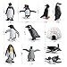 SCAHOW 11PCS Penguin Toys Plastic Arctic Animal Penguin Figures for Kids Realistic Polar Animals Penguin Figurines Set with Igloo Model Cake Topper Winter Miniature Toys Decoration - Image 2