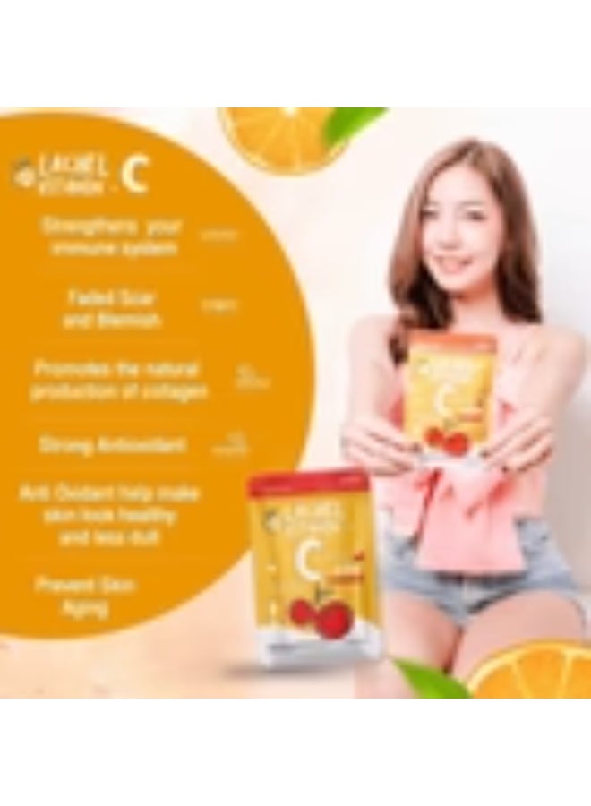 Lachel Vitamin C Lachille - 2 in 1 Vitamin A, C, E High (60 Capsules) - Image 3