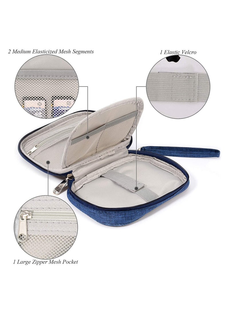 Swift Electronic Travel Accessories Bag, Universal Cable Organizer, Digital Gadgets Carrying Case Pouch for USB, Earphones, SD Cards, Portable Hard Drives, Power Banks, Adapters or Camera Accessories  - Image 4