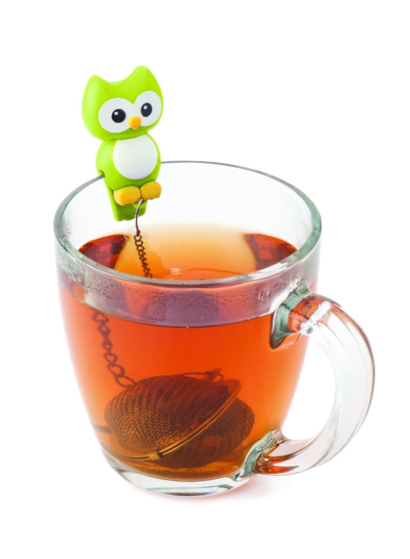 Joie MSC International 11120 MSC Hoot Owl Cup Mesh Ball Loose Leaf Tea Infuser-Random Color, Assorted - Image 3