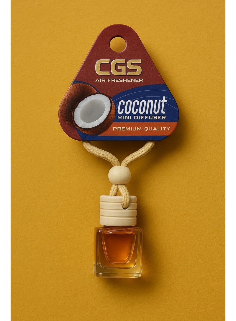 CGS Air Freshener – Coconut Mini Diffuser for Car & Home, Premium Quality - Image 2