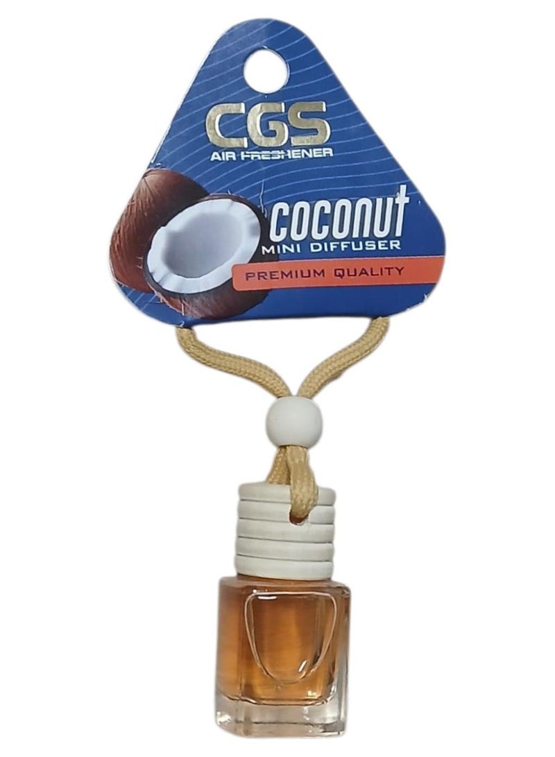 CGS Air Freshener – Coconut Mini Diffuser for Car & Home, Premium Quality - Image 1
