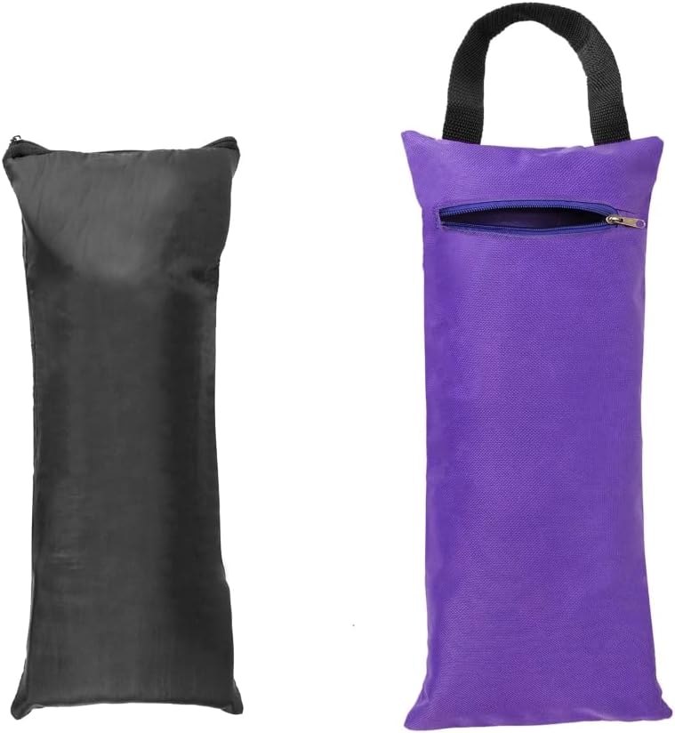 TopTie 2 Pack Yoga Sandbag Weighted Bag for Fitness Yoga Bolster, Unfilled Sandbag 16 x 7 Inch - Image 2