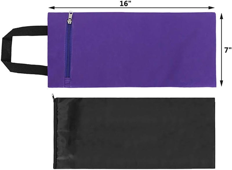 TopTie 2 Pack Yoga Sandbag Weighted Bag for Fitness Yoga Bolster, Unfilled Sandbag 16 x 7 Inch - Image 3