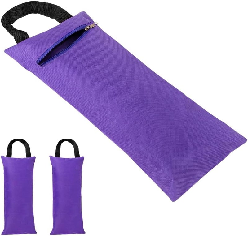 TopTie 2 Pack Yoga Sandbag Weighted Bag for Fitness Yoga Bolster, Unfilled Sandbag 16 x 7 Inch - Image 1