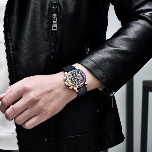 PAGRNE DESIGN Pagani Design Skeleton Design Mechanical Waterproof Watch Sapphire Crystal High Precision Men's Luxury Luxury Watches - Image 3