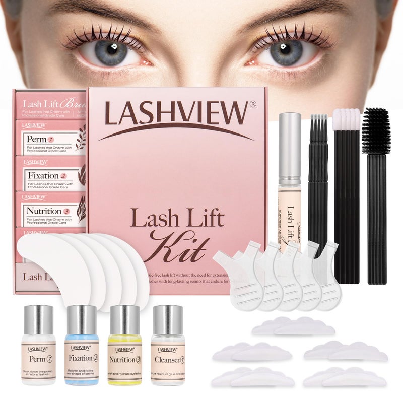 LASHVIEW Lash Lift Kit Eyelash Perm Kit Professional Eyelash Curling Lash Extension SetLash Curling SemiPermanent Curling Perming Wave Suitable For Salon - Image 3