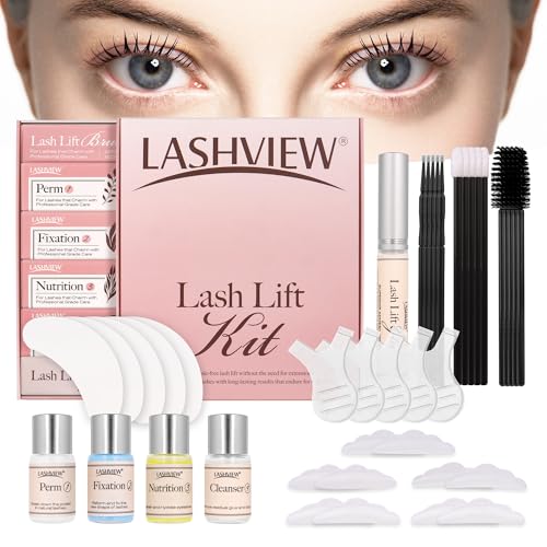 LASHVIEW Lash Lift Kit Eyelash Perm Kit Professional Eyelash Curling Lash Extension SetLash Curling SemiPermanent Curling Perming Wave Suitable For Salon - Image 1