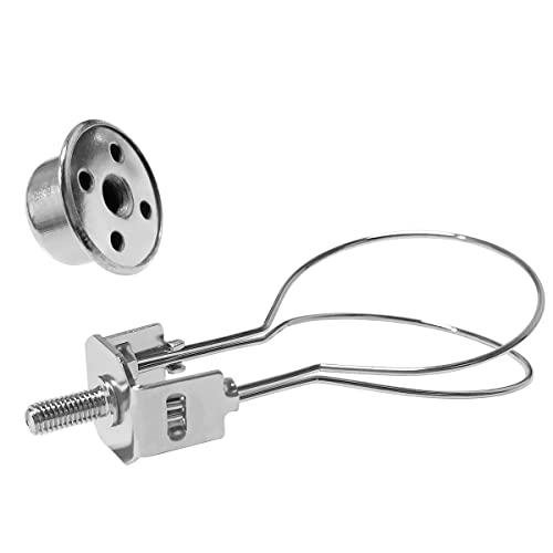 yuntop Clip on Lampshade Adapter, Lamp Shade Light Bulb Clip Adapter includes Finial, Lamp Shade Holder for Clip On Light Bulbs(1Pcs, Silver) - Image 4