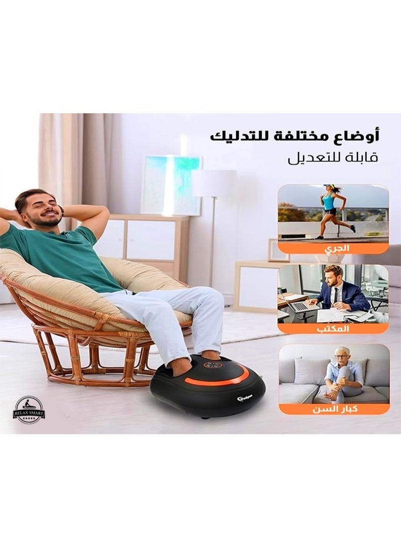 ريلاكس سمارت جهازتدليك القدم الكهربائي مساج القدمين شياتسو مع حرارة مهدئة، علاج العصر العميق، تحسين تخفيف آلام القدم وعلاج التهاب اللفافة الأخمصية - Image 2