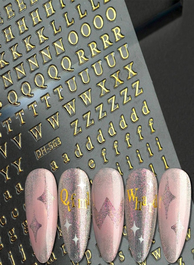 Snmzlc 10 Sheets Nail Art Stickers,Small Laser Letters Nail Decals for Nails Design,3D Self Adhesive Supplies,Design Decoration Accessories for Women and GirlsUS352 - Image 4